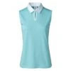 Daily Sports Stacia Sleeveless Polo Shirt Azur -Teepeg Store 150075190