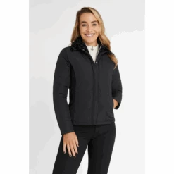 Green Lamb Georgia Fun Fur Collar Padded Jacket Black -Teepeg Store AG21902 black 3