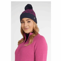 Green Lamb Glady Lined Jaquard Beanie Hat Pebble/Navy -Teepeg Store AG21908 PEBBLENAV 3