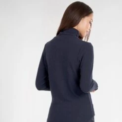 Green Lamb Mackenzie Ribbed Ladies Golf Polo Neck Navy -Teepeg Store AG24045 NAVY 13