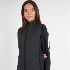 Green Lamb Monique Hybrid Ladies Golf Gilet Black -Teepeg Store AG24054 BLACK 12