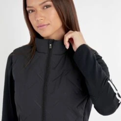 Green Lamb Monique Hybrid Ladies Golf Gilet Black -Teepeg Store AG24054 BLACK 14