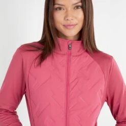Green Lamb Marcella Hybrid Ladies Golf Jacket Blush -Teepeg Store AG24055 BLUSH 14