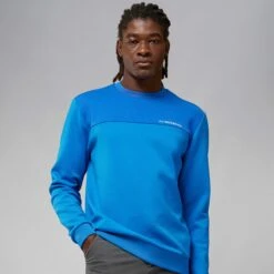 J.Lindeberg J Lindeberg Jeff Crew Neck Direction Blue -Teepeg Store AMJS06730 O458 11 scaled 1