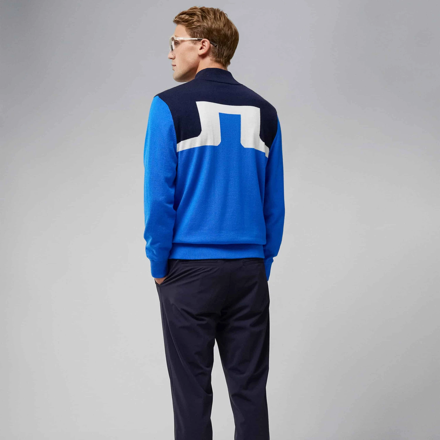 J.Lindeberg J Lindeberg Jeff Golf Windbreaker Sweater Nautical Blue 9 J.Lindeberg J Lindeberg Jeff Golf Windbreaker Sweater Nautical Blue - Image 7