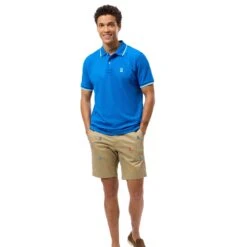 Psycho Bunny Bonham All Over Bunny Print Chino Shorts Canyon Khaki -Teepeg Store B6R456C200 CYK 11