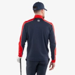 Galvin Green Dave Insulate Mens Golf Mid Layer Navy/Red -Teepeg Store C0100046 8895 4