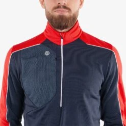 Galvin Green Dave Insulate Mens Golf Mid Layer Navy/Red -Teepeg Store C0100046 8895 5