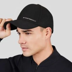 Castore Mens Golf Cap Black -Teepeg Store CM0831 BLACK 3 f15b0580 af9e 458d 80b9 4023aec7f699