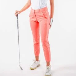 Galvin Green Nicole Ladies Golf Trousers Coral/Cool Grey -Teepeg Store G218104 12
