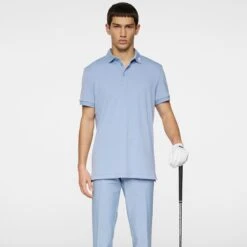 J.Lindeberg J Lindeberg KV Mens Golf Polo Shirt Rain Washed -Teepeg Store GMJT11825 O539 11