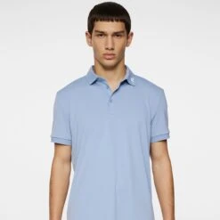 J.Lindeberg J Lindeberg KV Mens Golf Polo Shirt Rain Washed -Teepeg Store GMJT11825 O539 12