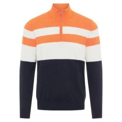 J.Lindeberg J Lindeberg Henry Wool Quarter Zip Jumper Navy