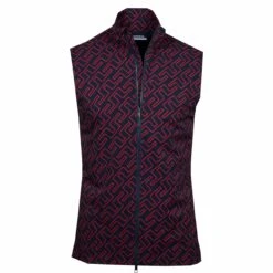 J.Lindeberg J Lindeberg Packlight Print Golf Vest Ketchup Bridge Monogram 10 J.Lindeberg J Lindeberg Packlight Print Golf Vest Ketchup Bridge Monogram -Teepeg Store GMOW05622 I171 2 scaled 1