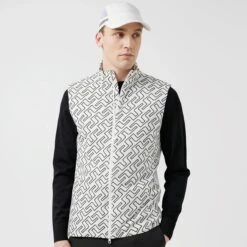 J.Lindeberg J Lindeberg Packlight Print Golf Vest Navy Bridge Monogram 14 J.Lindeberg J Lindeberg Packlight Print Golf Vest Navy Bridge Monogram -Teepeg Store GMOW05622 O441 2 scaled 1