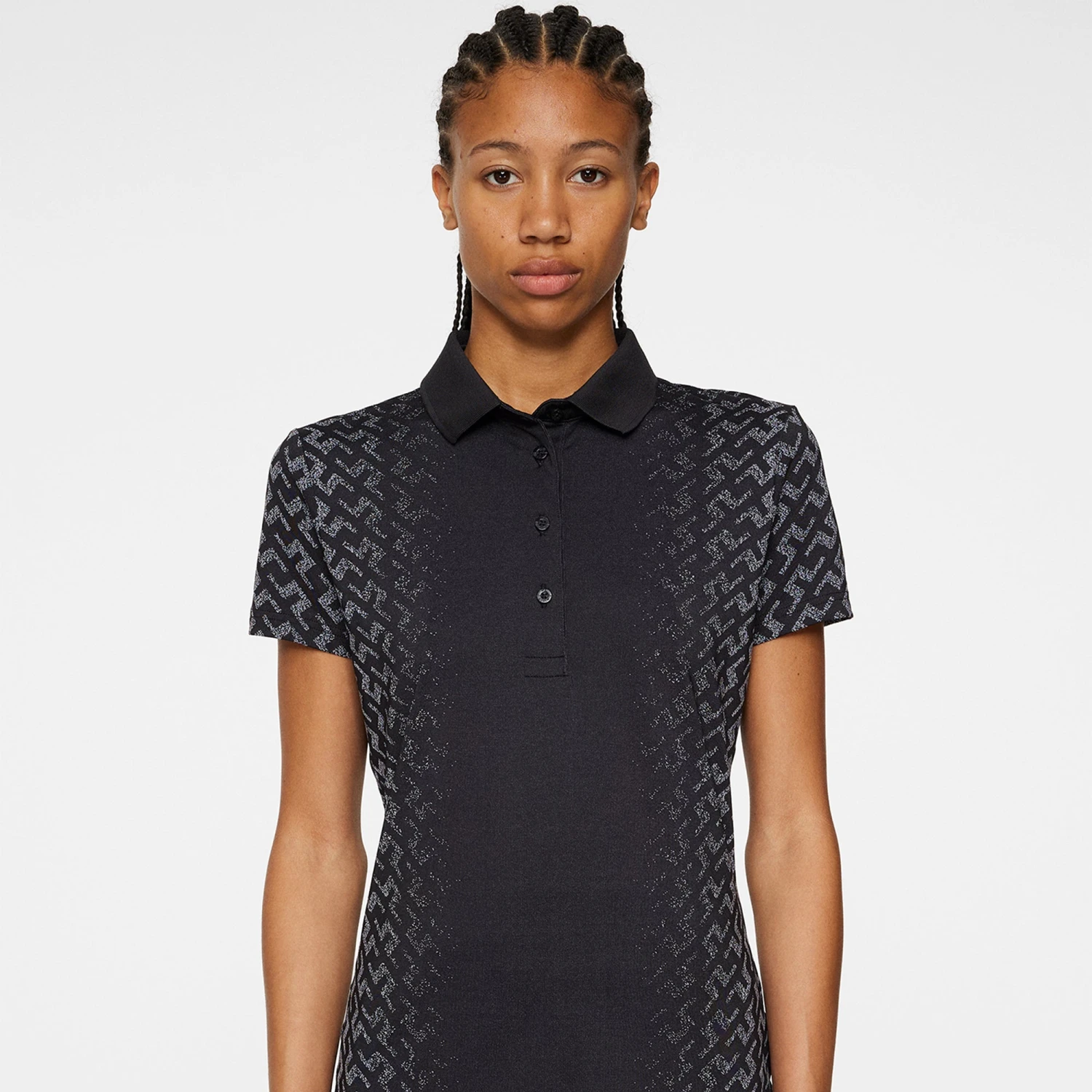 J.Lindeberg J Lindeberg Karrie Ladies Golf Polo Shirt White 7 J.Lindeberg J Lindeberg Karrie Ladies Golf Polo Shirt White - Image 5