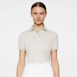 J.Lindeberg J Lindeberg Tour Tech Ladies Golf Polo Shirt Moonbeam 12 J.Lindeberg J Lindeberg Tour Tech Ladies Golf Polo Shirt Moonbeam -Teepeg Store GWJT11790 U029 12