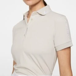J.Lindeberg J Lindeberg Tour Tech Ladies Golf Polo Shirt Moonbeam 14 J.Lindeberg J Lindeberg Tour Tech Ladies Golf Polo Shirt Moonbeam -Teepeg Store GWJT11790 U029 14