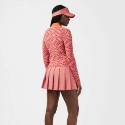 J.Lindeberg J Lindeberg Odessa Ladies Golf Cardigan Faded Rose Bridge Monogram 12 J.Lindeberg J Lindeberg Odessa Ladies Golf Cardigan Faded Rose Bridge Monogram -Teepeg Store GWKW06069 S173 2 scaled 1