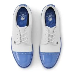 Ladies G/FORE Cap Toe Gallivanter Golf Shoes Snow/Vista Blue -Teepeg Store image311705132