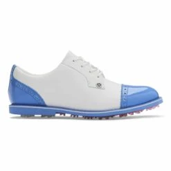 Ladies G/FORE Cap Toe Gallivanter Golf Shoes Snow/Vista Blue -Teepeg Store image311705135