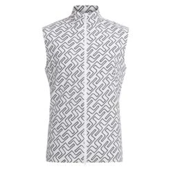 J.Lindeberg J Lindeberg Packlight Print Golf Vest Navy Bridge Monogram