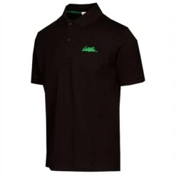 Lacoste Live Croc Logo Polo Shirt Black/Flourine Green -Teepeg Store image314921912