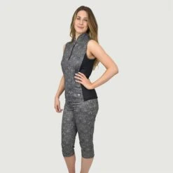 Pure Golf Emily Sleeveless Polo Shirt Black 9 Pure Golf Emily Sleeveless Polo Shirt Black -Teepeg Store image320989963