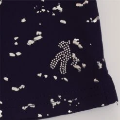 Green Lamb Katlynne Silver Foil Polo Shirt Navy -Teepeg Store image324968975