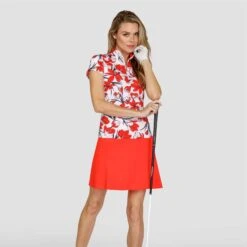 Tail Hester Ladies Golf Polo Shirt Crocus Fields -Teepeg Store image339111789