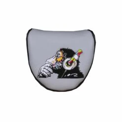 Banksy DJ Monkey Mallet Putter Headcover Grey