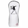 Banksy Flower Thrower Fairway Wood Headcover White 2 Banksy Flower Thrower Fairway Wood Headcover White -Teepeg Store image342469563