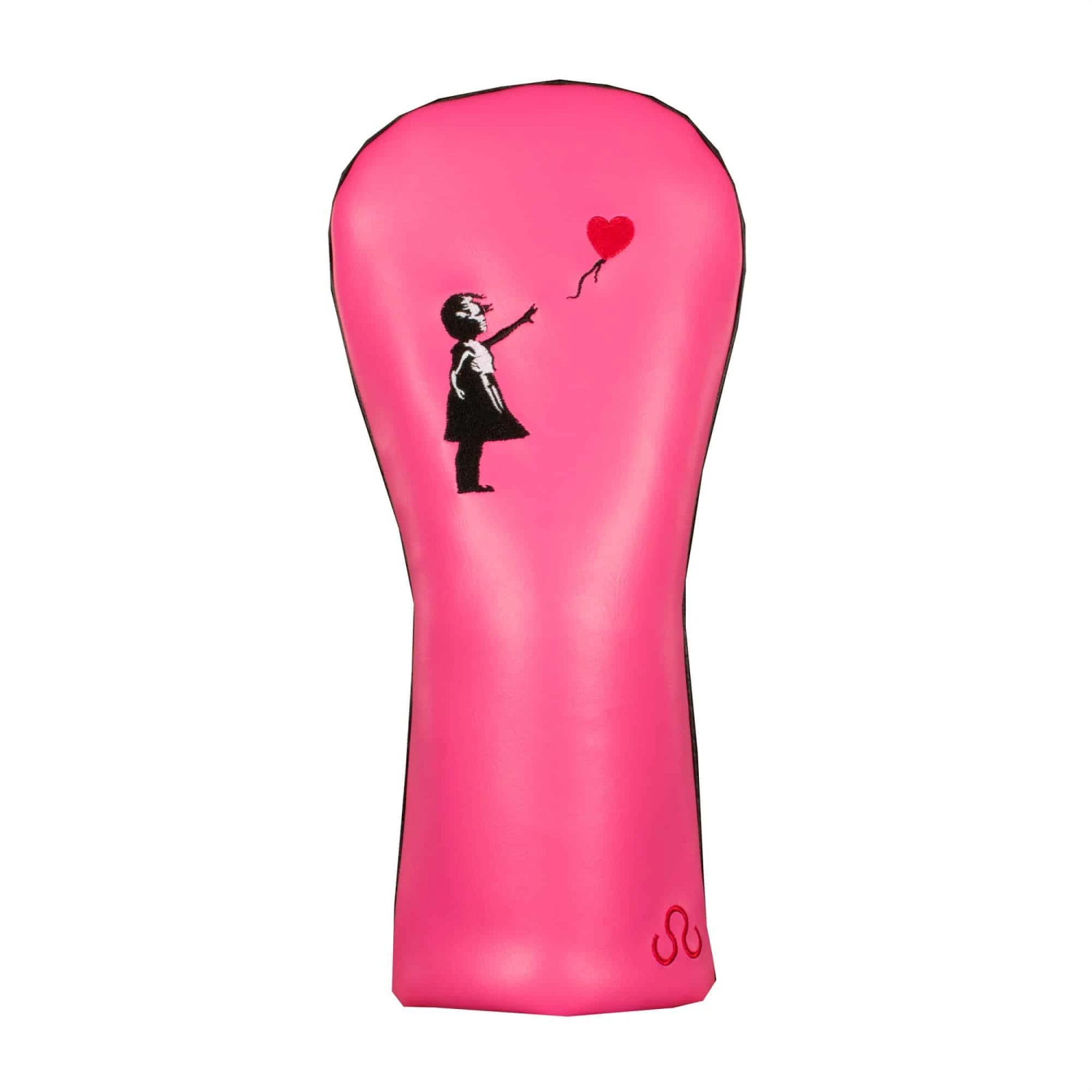 Banksy Girl With Heart Balloon Driver Headcover Pink 3 Banksy Girl With Heart Balloon Driver Headcover Pink