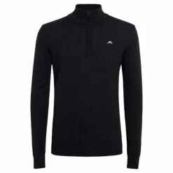 J.Lindeberg J Lindeberg Kian Tour Merino Mens Golf Jumper Black