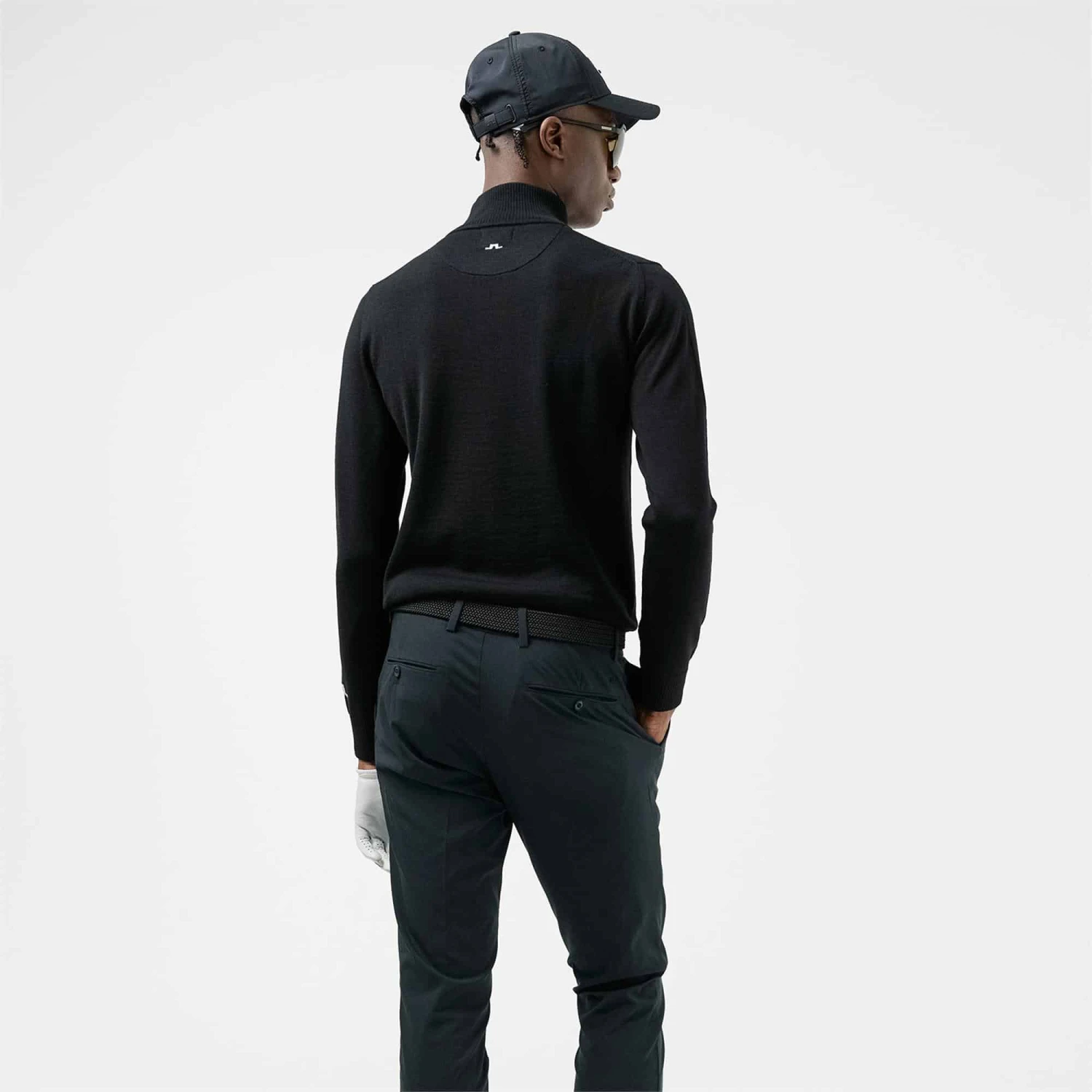 J.Lindeberg J Lindeberg Kian Tour Merino Mens Golf Jumper Black 5 J.Lindeberg J Lindeberg Kian Tour Merino Mens Golf Jumper Black - Image 3