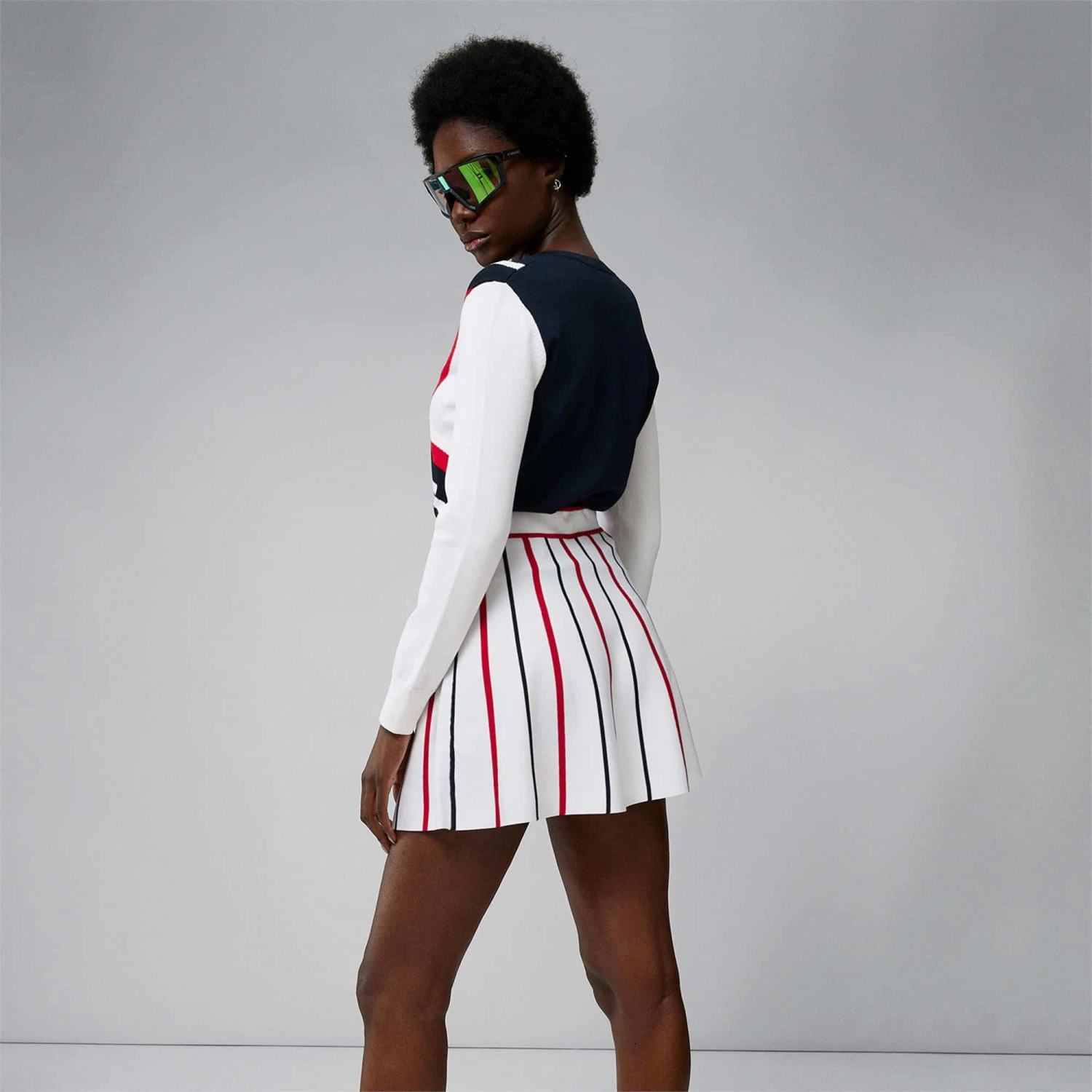 J.Lindeberg J Lindeberg River Knitted Ladies Golf Skirt White 8 J.Lindeberg J Lindeberg River Knitted Ladies Golf Skirt White - Image 6