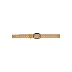 J.Lindeberg J Lindeberg Bibbi Ladies Leather Belt White JL Monogram