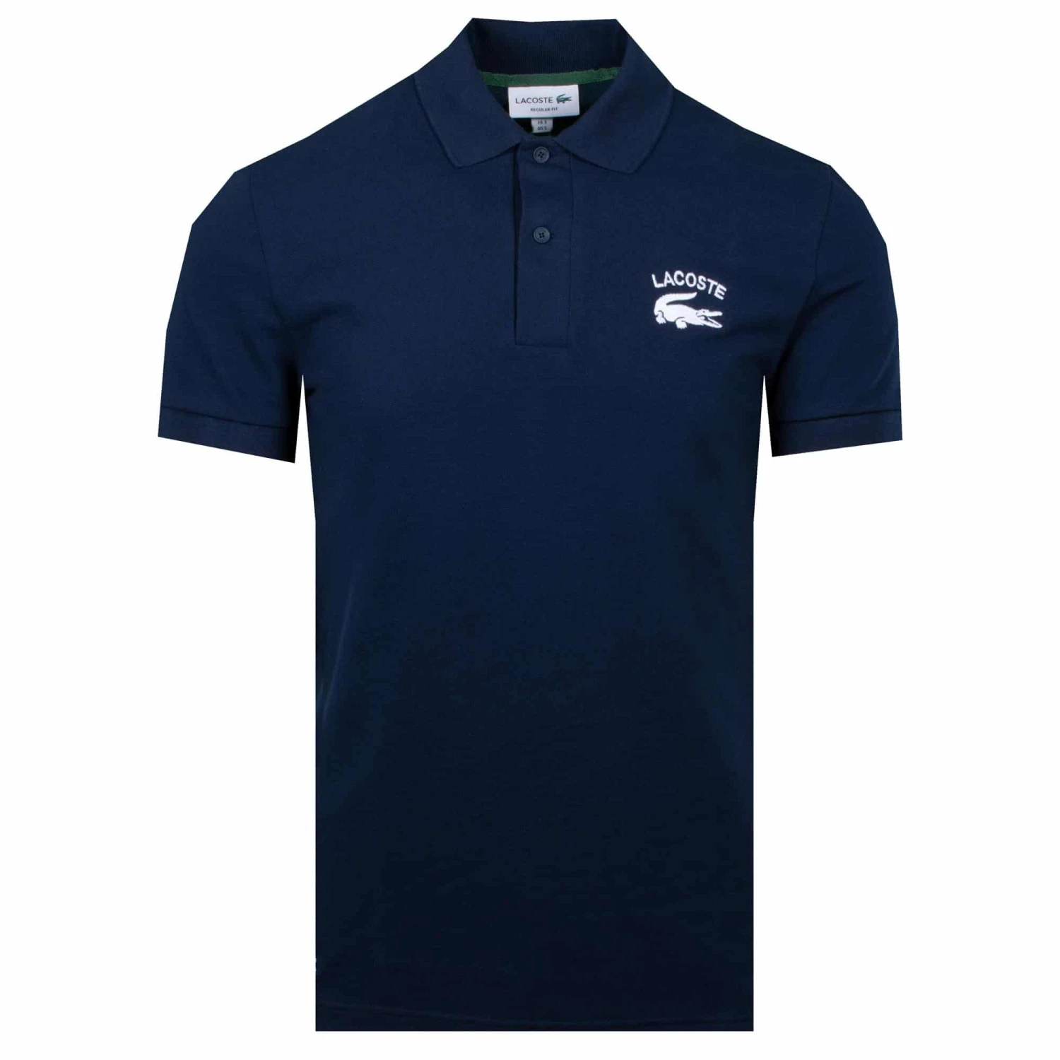 Lacoste Branded Stretch Pique Polo Shirt Navy 3 Lacoste Branded Stretch Pique Polo Shirt Navy