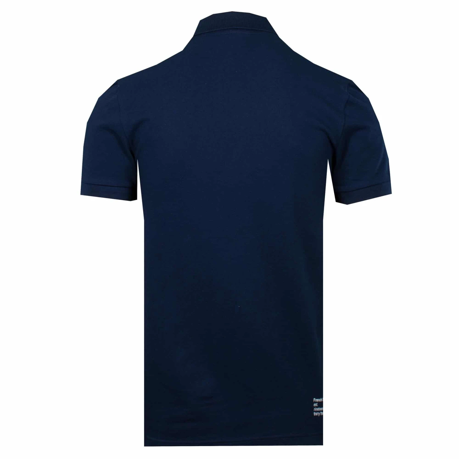 Lacoste Branded Stretch Pique Polo Shirt Navy 4 Lacoste Branded Stretch Pique Polo Shirt Navy - Image 2