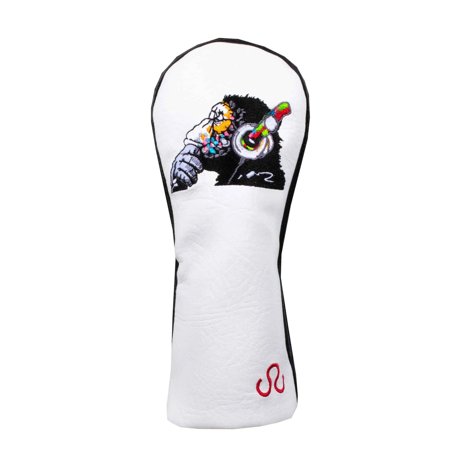 Banksy DJ Monkey Fairway Wood Headcover White 3 Banksy DJ Monkey Fairway Wood Headcover White