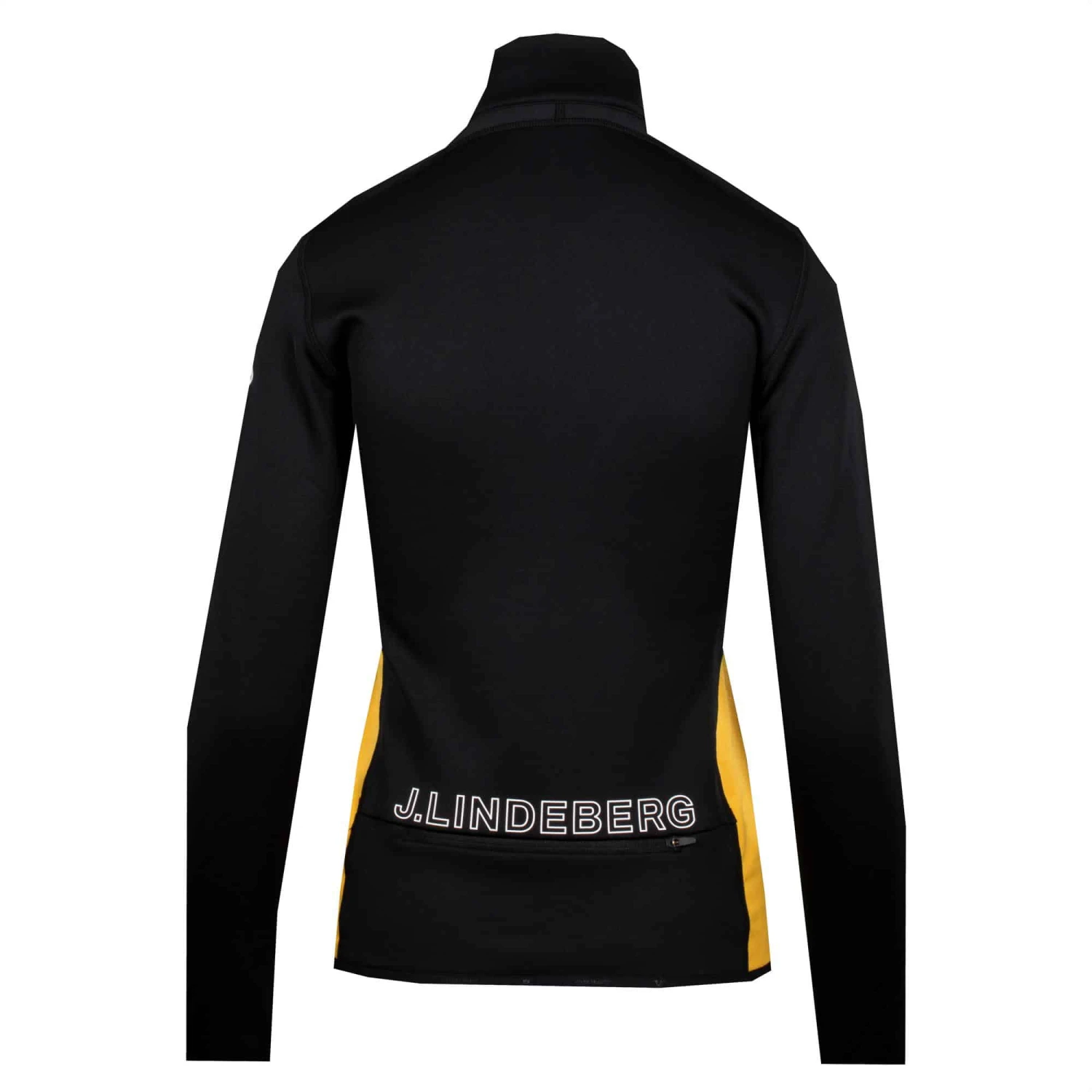 J.Lindeberg J Lindeberg Odyssey Ladies Mid Layer Black/Daylily 5 J.Lindeberg J Lindeberg Odyssey Ladies Mid Layer Black/Daylily - Image 3