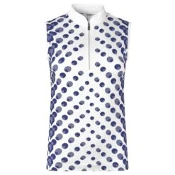 Tail Draya Ladies Sleeveless Golf Polo Shirt Jaguar Geo