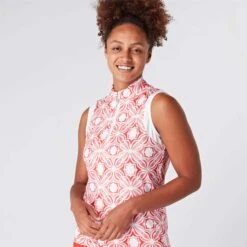 Swing Out Sister Serena Ladies Sleeveless Golf Polo Shirt Code Red -Teepeg Store image383669382 b0209219 0168 40f0 a2cd 984d64a02b67