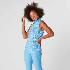 Swing Out Sister Serena Ladies Sleeveless Golf Polo Shirt Full Bloom -Teepeg Store image383669729 463ce074 ab3c 4e52 b733 3258e93fde0e