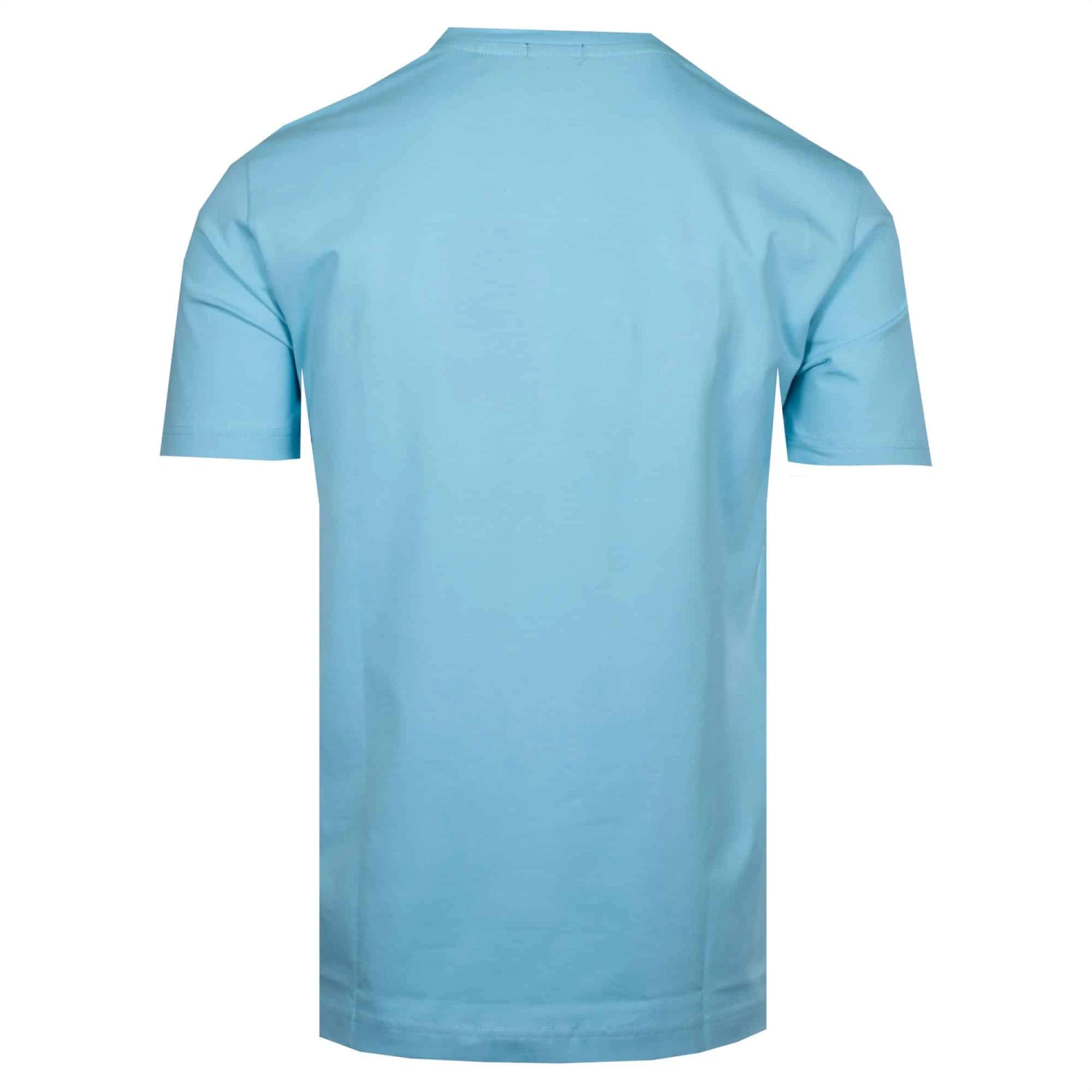 Boss Tee Cotton T-Shirt Open Blue 4 Boss Tee Cotton T-Shirt Open Blue - Image 2