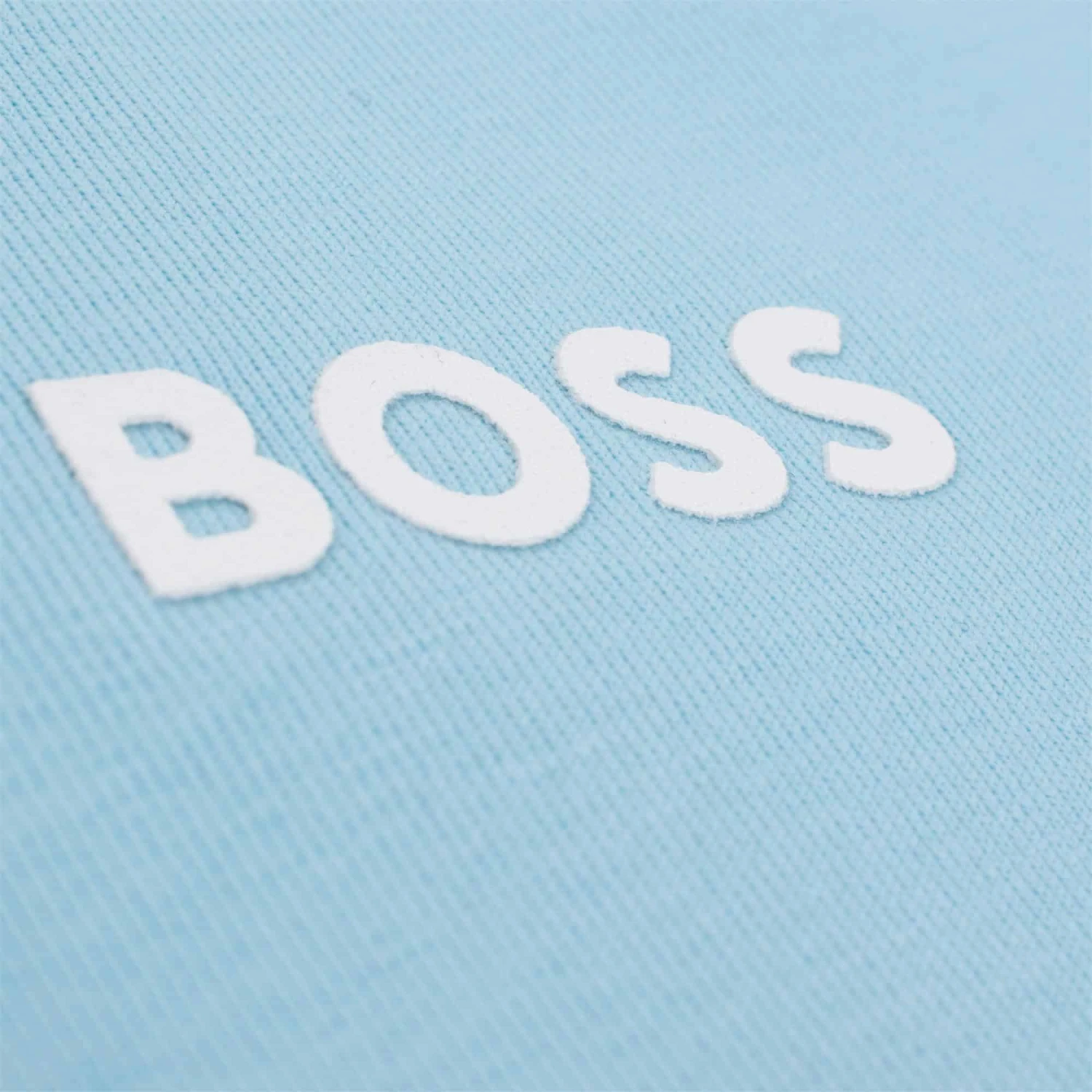 Boss Tee Cotton T-Shirt Open Blue 5 Boss Tee Cotton T-Shirt Open Blue - Image 3
