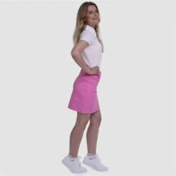 Pure Golf Calm Ladies Golf Skort Azalea Pink 50CM -Teepeg Store image385562434