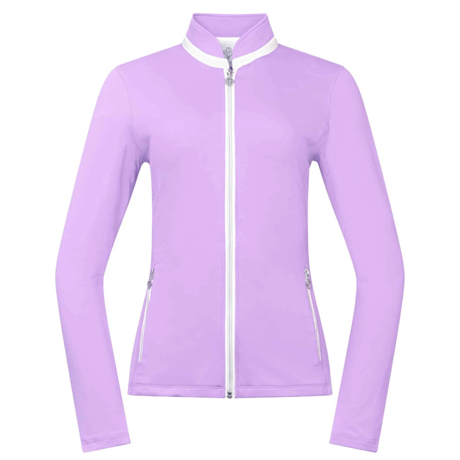Pure Golf Mist Ladies Golf Jacket Lilac 3 Pure Golf Mist Ladies Golf Jacket Lilac