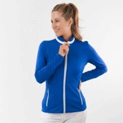 Pure Golf Mist Ladies Golf Jacket Royal Blue 13 Pure Golf Mist Ladies Golf Jacket Royal Blue -Teepeg Store image385563549