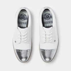 Ladies G/FORE Cap Toe Gallivanter Golf Shoe Snow -Teepeg Store image385719449